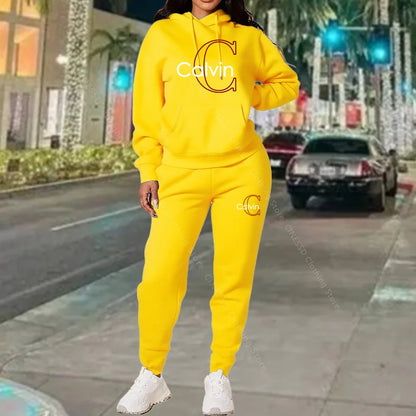 Hoodies Women Pants Sets Sweatshirt And Sweatpant Full Outfit Spring Autumn Loose Fit Stylish Trendy Designer Clothing Women Set