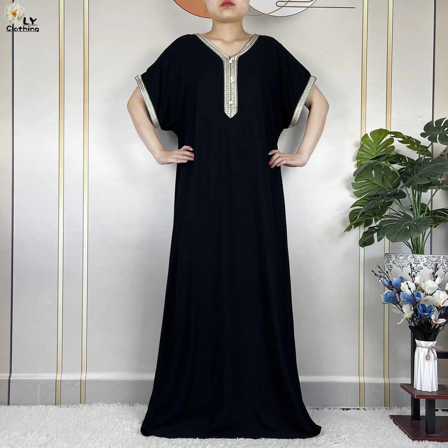 New Summer Kaftan Abaya 2023 African Dresses for Women Traditional Clothing Islam Prayer Attire Turkey Muslim Loose Robe Ramadan