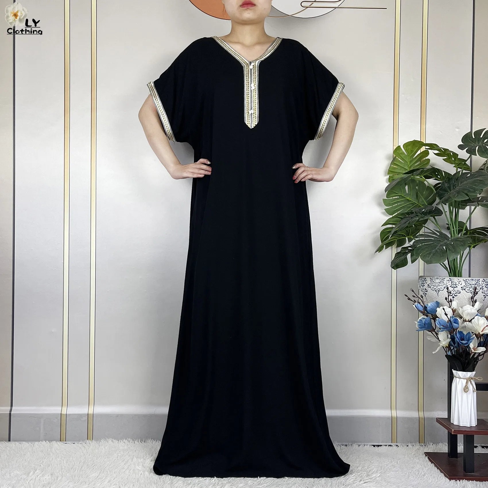 New Summer Kaftan Abaya 2023 African Dresses for Women Traditional Clothing Islam Prayer Attire Turkey Muslim Loose Robe Ramadan