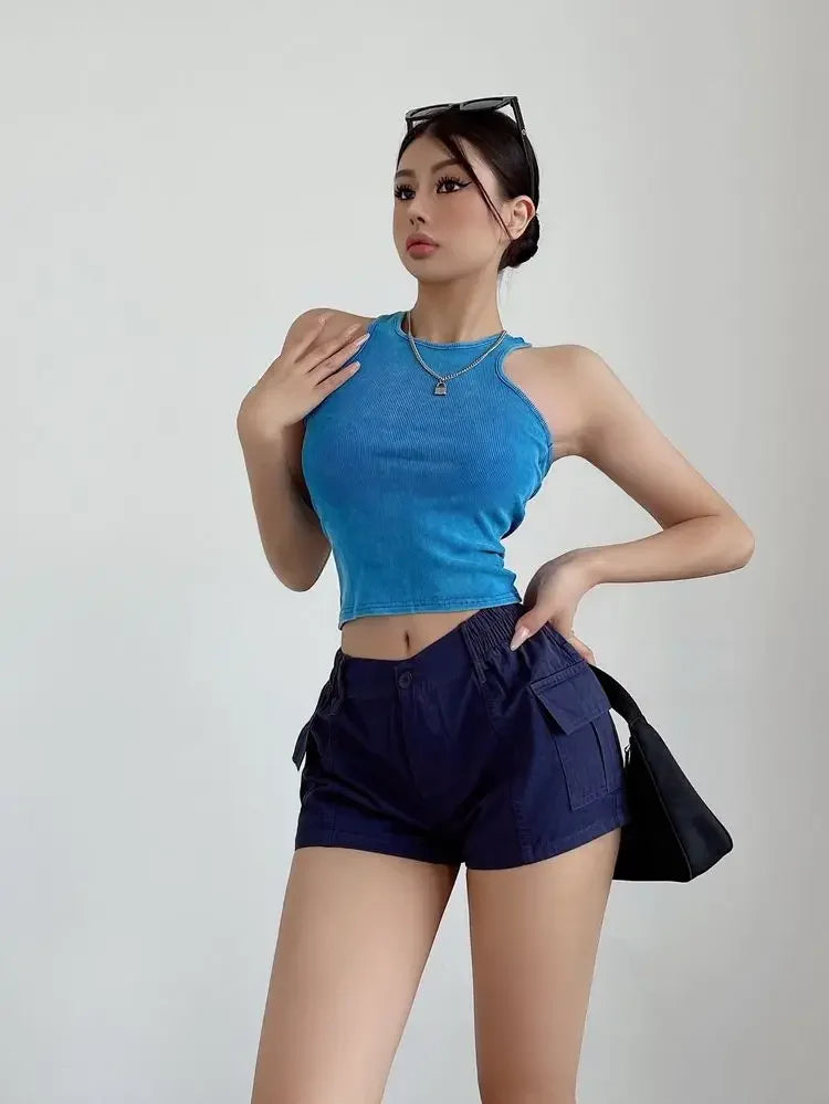 Short Pants Woman High Waist Shorts for Women Cotton Harajuku Fashion Summer Youthful Wholesale XL Elegant Classic Stretchy Hot