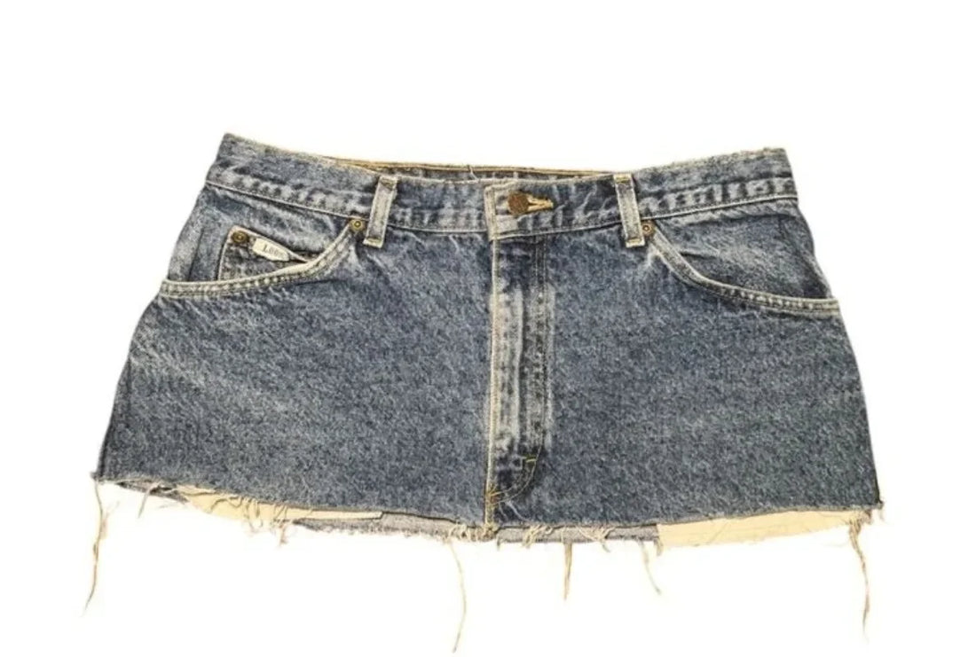 Summer short skirt printed denim goth street hip hop hoparajuku retro high waist y2k mini sexy loose casual skirt for women