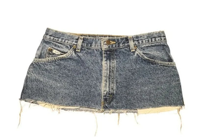 Summer short skirt printed denim goth street hip hop hoparajuku retro high waist y2k mini sexy loose casual skirt for women