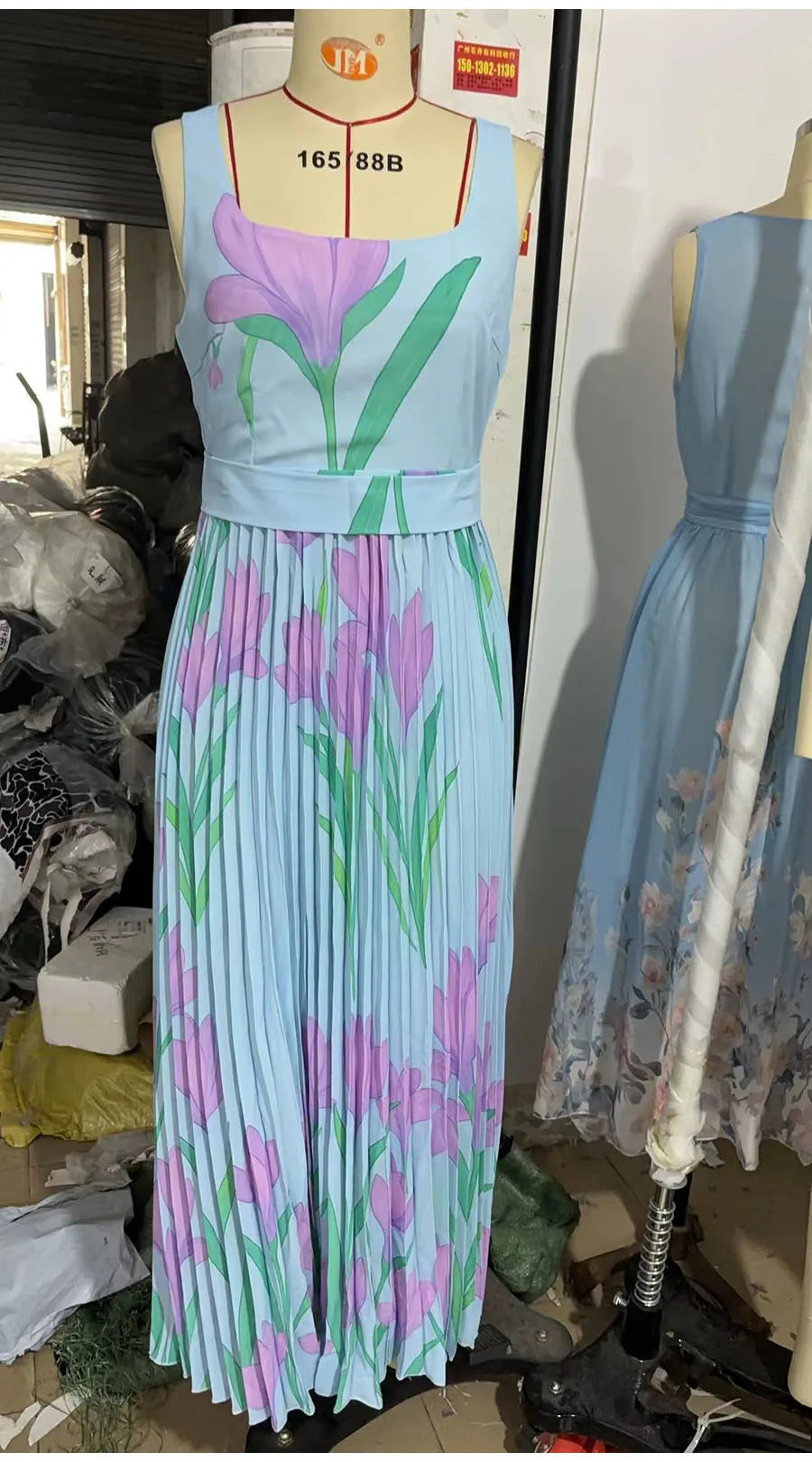 Sexy Flower Print Long Dress Women Summer 2025 Fashion Sleeveless Strap Maxi Dresses Elegant