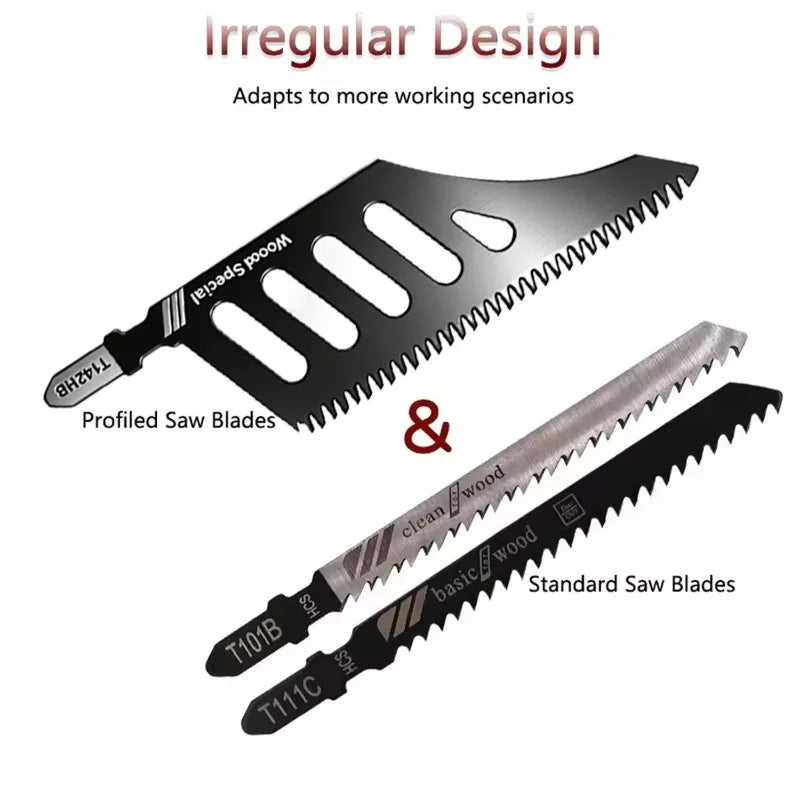 20/1PCS Jigsaw Blades Heavy Duty T-Shank Wood Aluminum Cutting Coarse Teeth Precision Tight Spaces Tools Replaceable Cut Tools