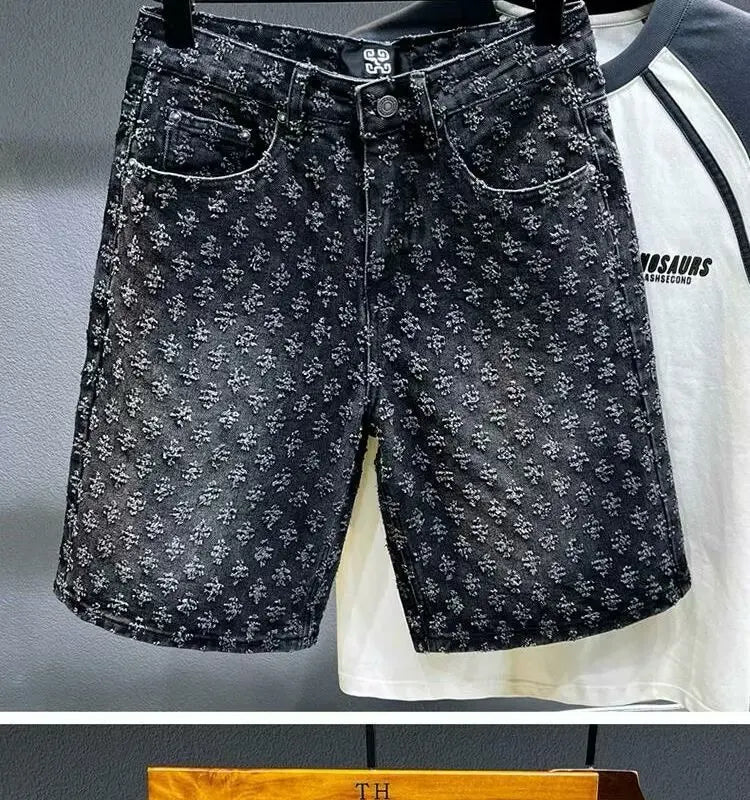 Short Shorts Summer New Personalized Trendy Brand Five Quarter Pants Korean Version Trend Slim Fit Versatile Youth Fashion
