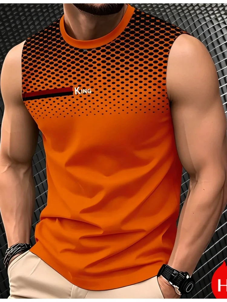 sleeveless T-shirt for man Summer tank tops Fashion Men&