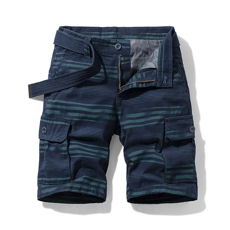 Men Shorts 2023 Fashion Plaid Beach Shorts Mens Casual Camo Camouflage Shorts Military Short Pants Male Bermuda Cargo Overalls