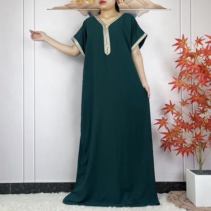 New Summer Kaftan Abaya 2023 African Dresses for Women Traditional Clothing Islam Prayer Attire Turkey Muslim Loose Robe Ramadan