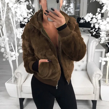 Hoodies Women Clothing Streetwear 2025 Autumn Winter Spring New Fashion Versatile Casual Solid Long Sleeves Coat for Female