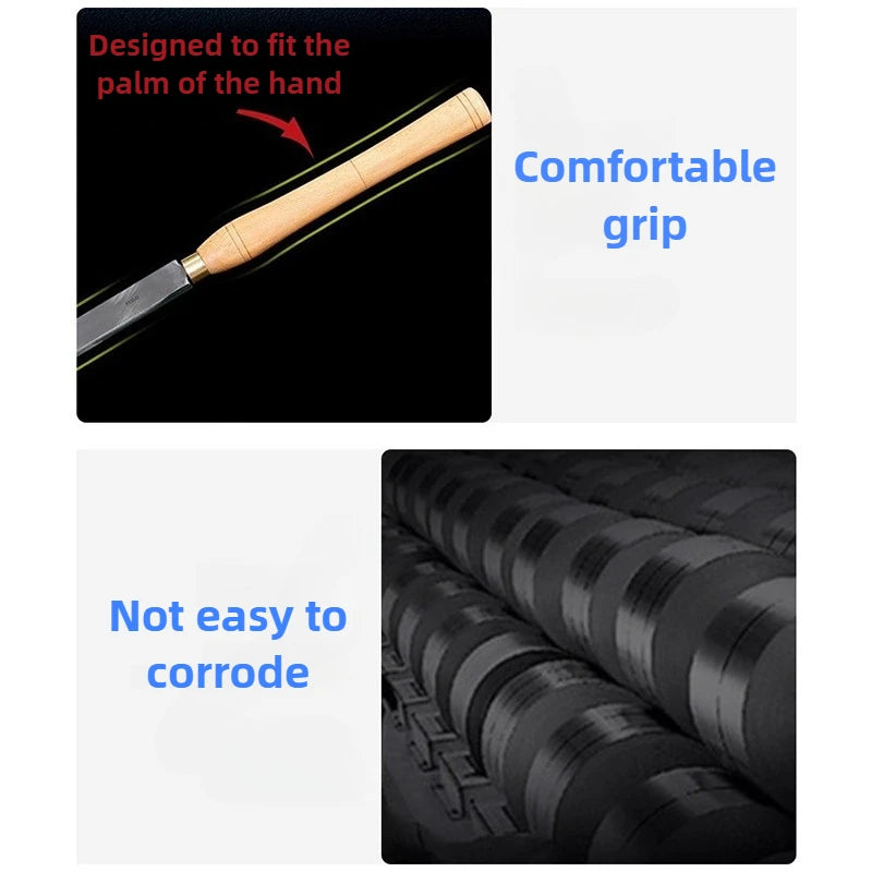 Woodworking 8PCS Turning Tools Professional Carving Hand Chisel Set Portable Woodcraft Carpentry DIY Knife Working Cutter Tools