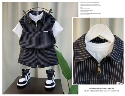 Kids Boys Clothing Set 2025 New Fashionable Baby Summer Clothes Children&