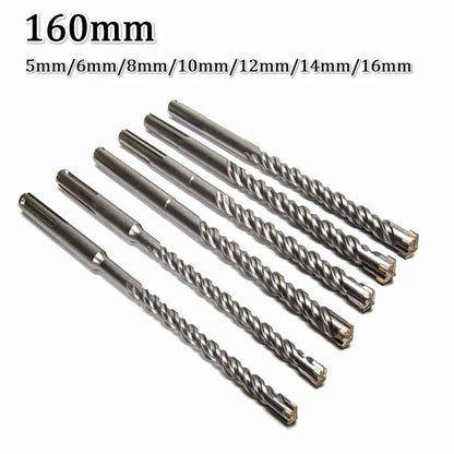 5/6/8/10/12/14/16mm Concrete SDS Plus Drill Bit Cross Electric Hammer Drill Bits for Masonry Concrete Rock Stone