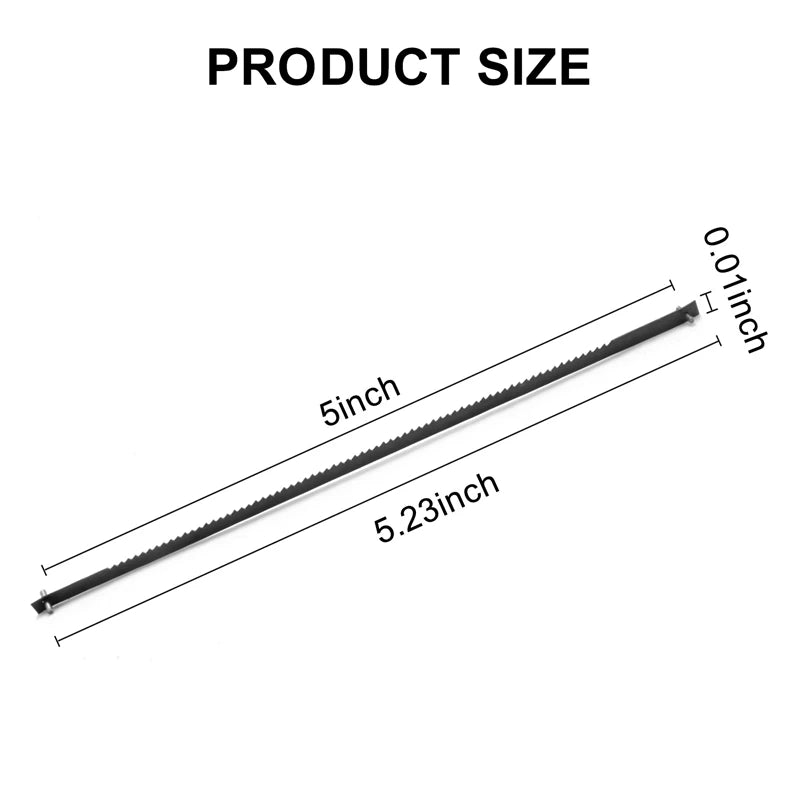 Scroll Saw Blades,Fretsaw Blade,Scroll Saw Blades,Scroll Saw Blades With Pin, 10/15/18/24 Teeth,Suitable For Woodworking