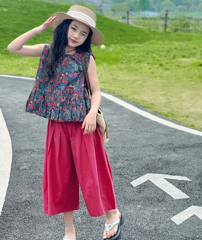 Kids Girl Clothes Summer Suits for Girls 12 14 Years Old Clothing Sets 4 7 Children 11 Korean Children&