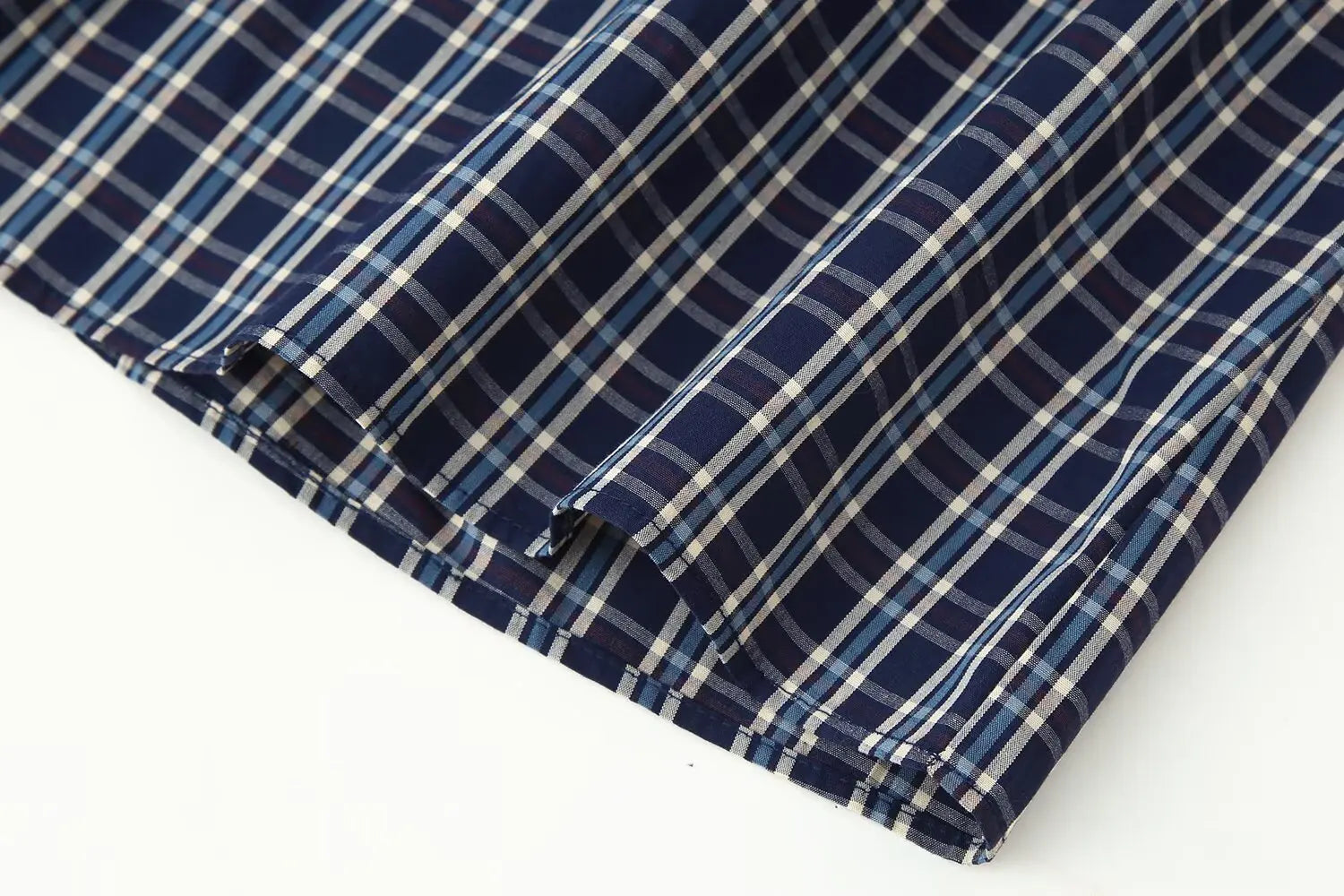 HH Woman Fashion Street Style Skirt Women Fashion Belted Plaid Midi Skirt Zipper Casual Long Skirt High Waist Chic Pleated Skirt