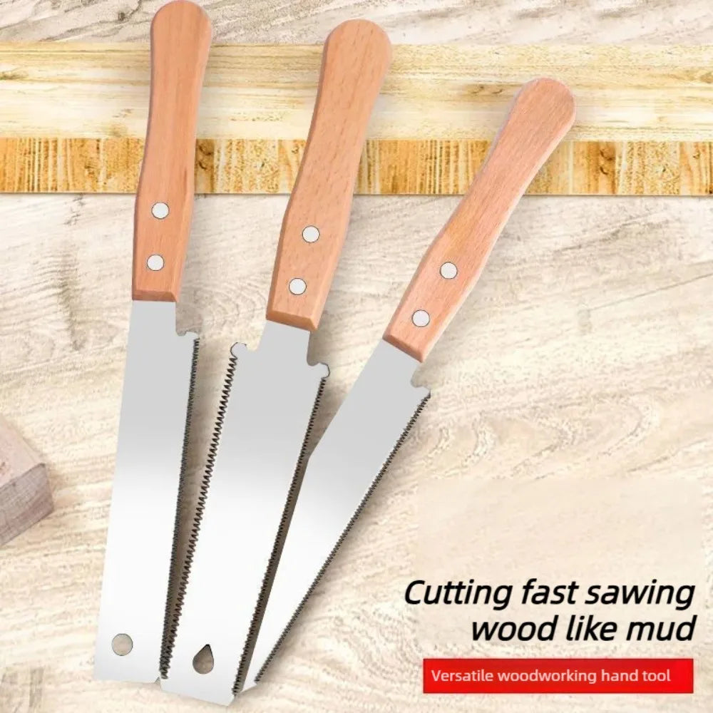Japanese Style Hand Saw Single/Double Sided Fine Tooth Wood Saw SK5 Steel Flexible Hand Saw Garden Hand Tool for Woodworking