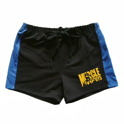 Quick Dry Running Shorts Men Solid Sports Clothing Fitness Bodybuilding Short Pants Sport Homme Gym Training Beach Shorts Length