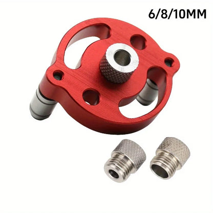Self Center Dowel Jig Handheld Drill Guide for Straight Holes Wood Panel Hole Puncher Locator Woodworking Joints Tool