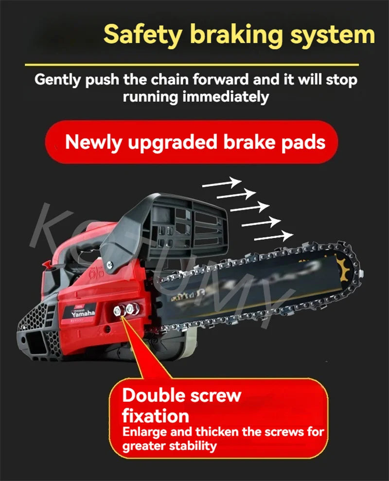 GasolineSaws Household Single Handheld Lightweight Imported Logging Saws 12 Inch Tree Cutting Machines Electric Saws