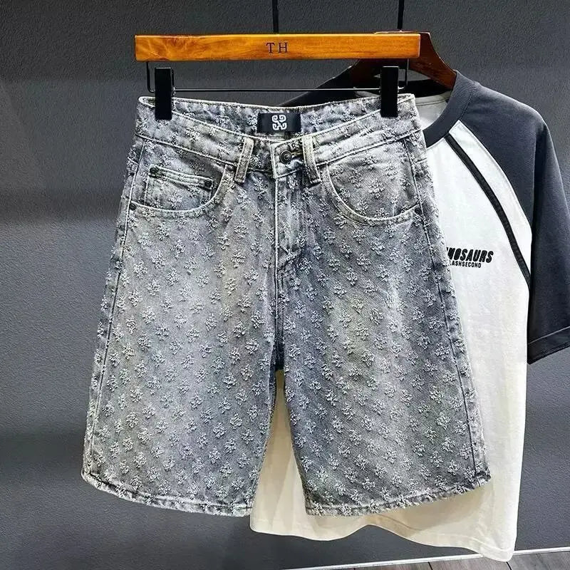 Short Shorts Summer New Personalized Trendy Brand Five Quarter Pants Korean Version Trend Slim Fit Versatile Youth Fashion
