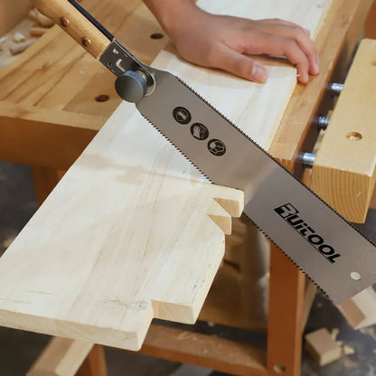 ALLSOME13/22 Inch Hand Saw SK-5 Steel Blade Flexible Wood Pull Saw Ergonomic Design Keyless Blade Change Perfect for woodworking