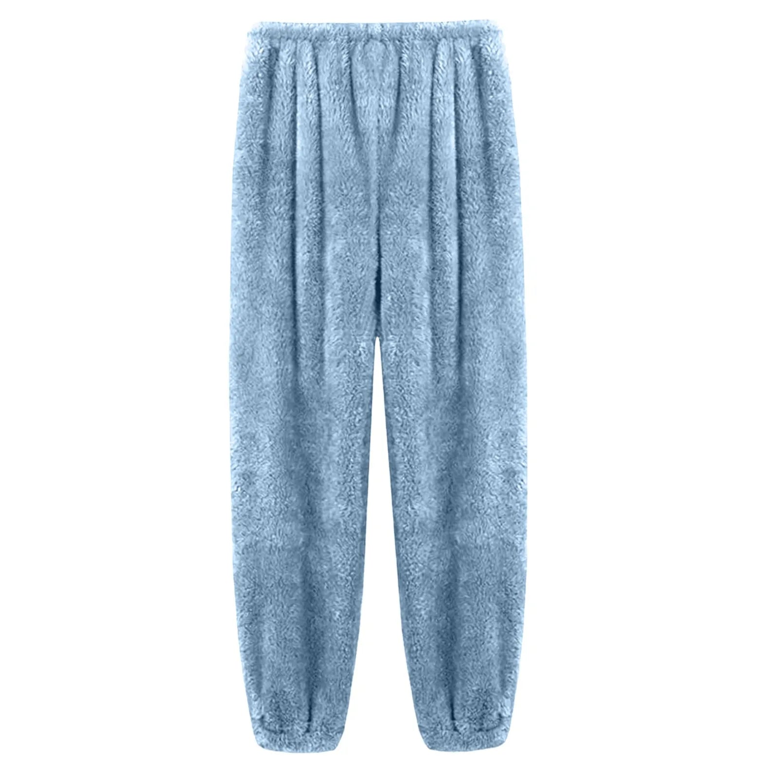 Pajamas Pants For Women Warm Winter Solid Color Sleepwear Pyjamas Plush Pants Women Nightwear Fashionable Home Wear