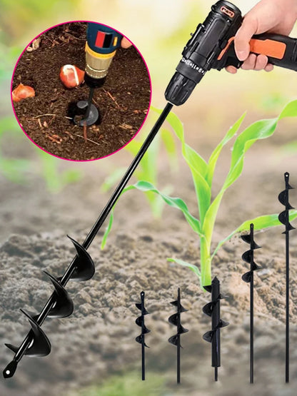 Ground Drill Bit - Detachable Spiral Rod - Garden Vegetable Loosening, Soil Planting, Seedling Transplanting Tools
