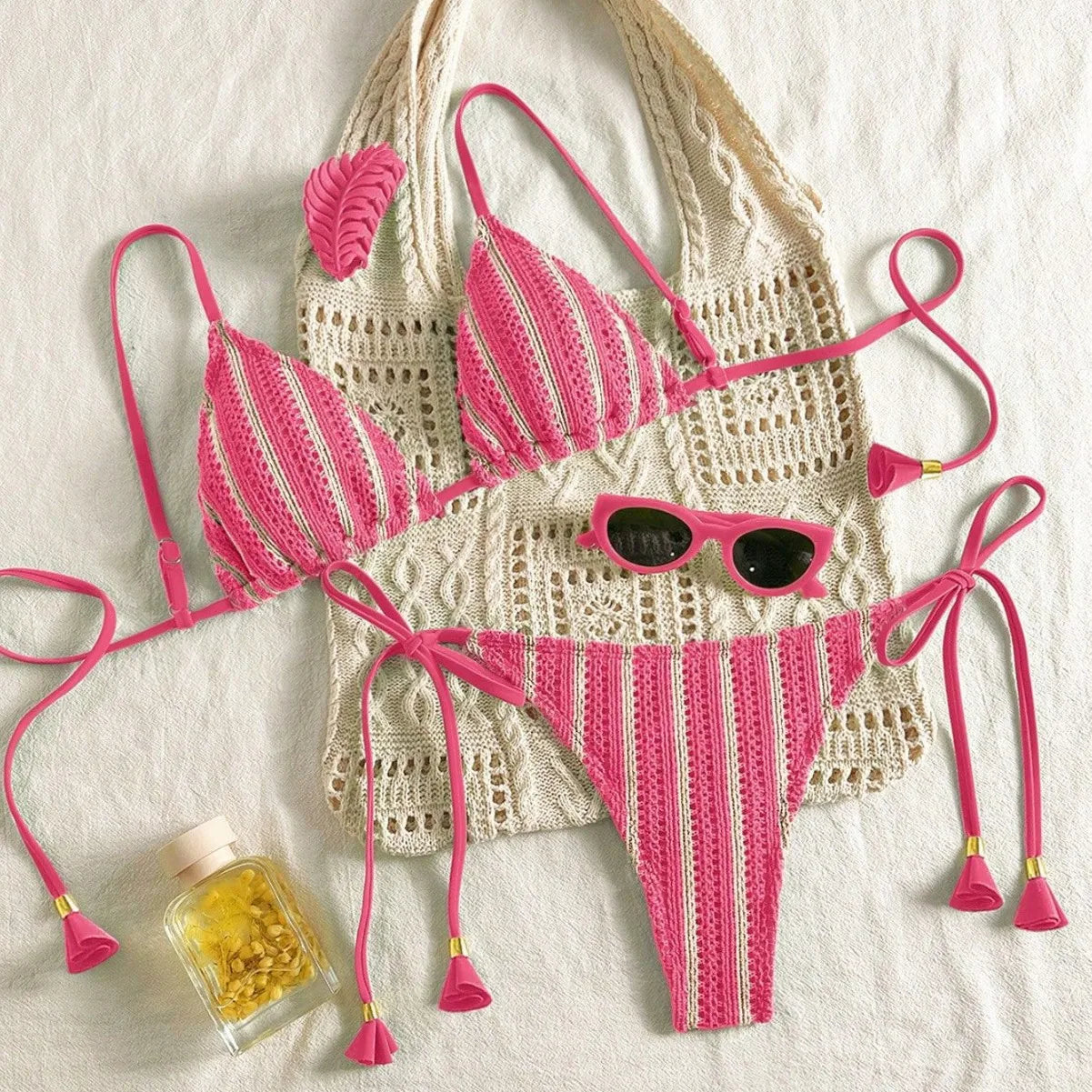 New Ribbed Bikini Swimsuit Female Swimwear Women Two-pieces Bikini Set Bather Bathing Suit Swim Suit Beachwear Купальник Женский