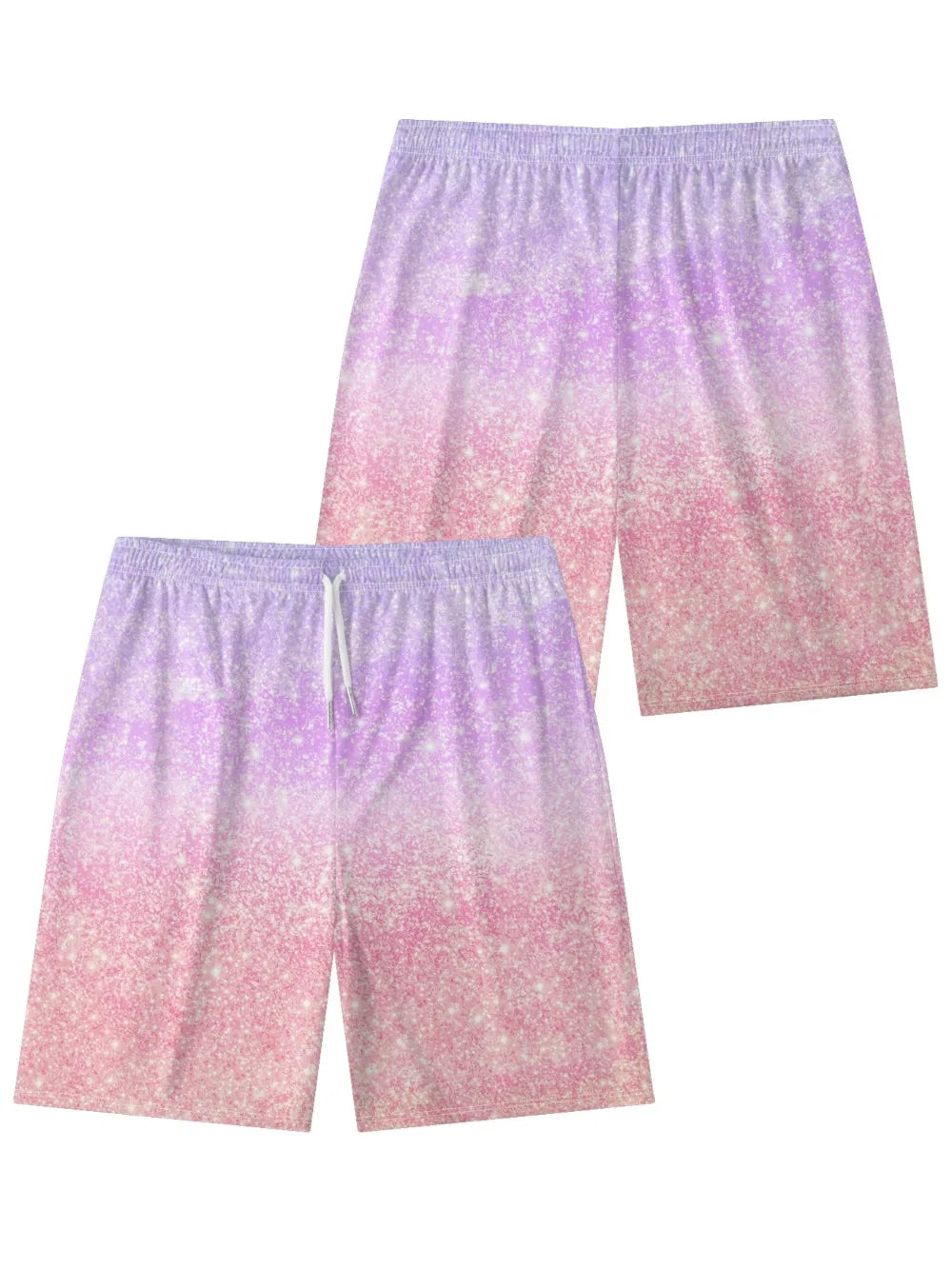 Lines Abstract Colorful Art Printed Urban Shorts Summer Essential Cool Chic Beachwear Gym Streetwear Couple All-Match Oversized