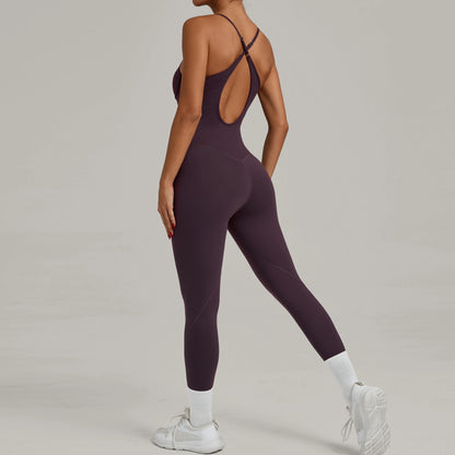 Padded One-Piece Yoga Clothes Sportswear Women&