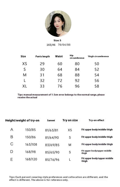 New Black Shorts for Women, Summer Style with High Waist, Slimming and Wide-leg, Casual Three-quarter Pants