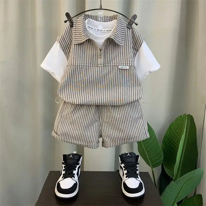 Kids Boys Clothing Set 2025 New Fashionable Baby Summer Clothes Children&