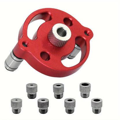 Self Center Dowel Jig Handheld Drill Guide for Straight Holes Wood Panel Hole Puncher Locator Woodworking Joints Tool