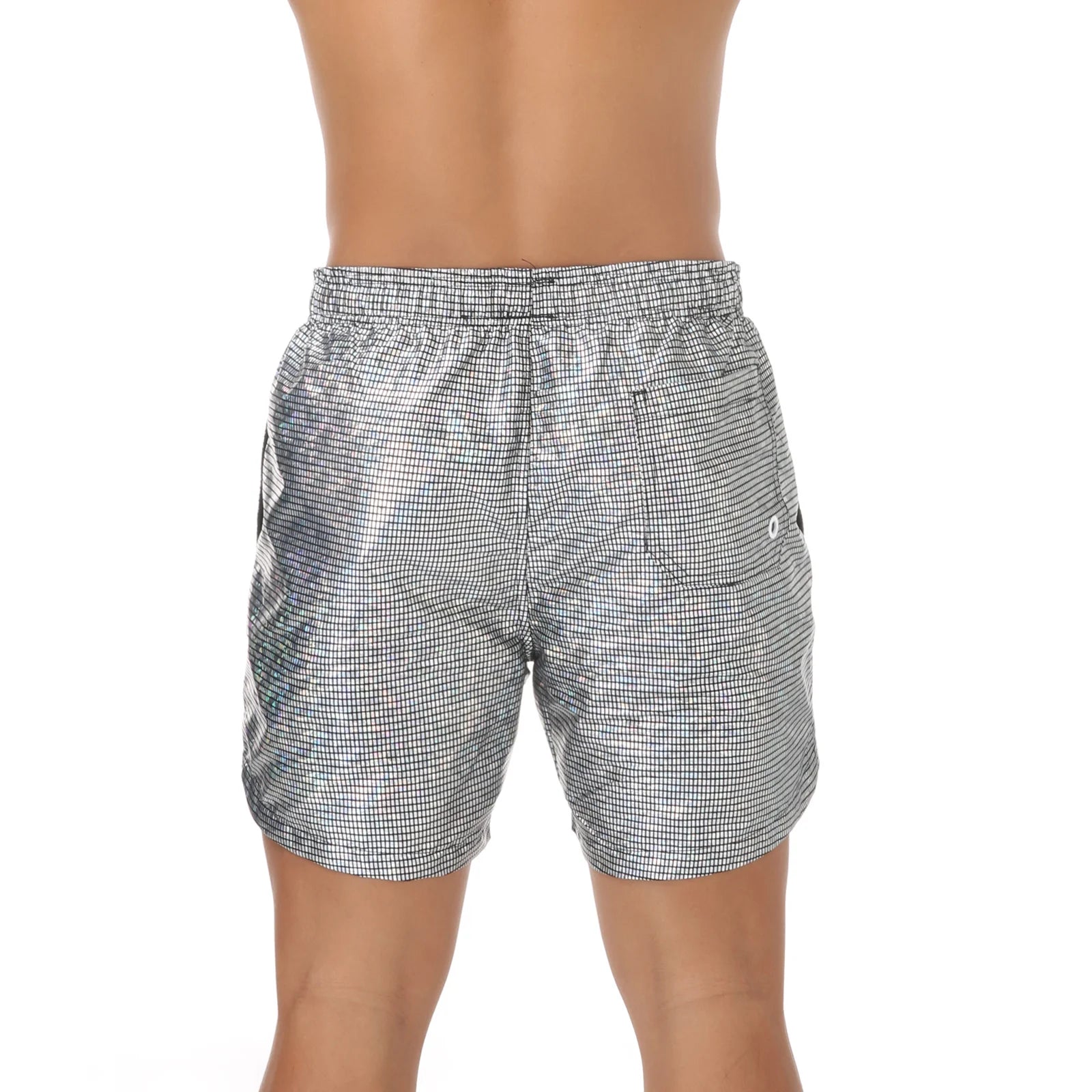 Casual Shorts Men Summer Shiny Quick-dry Beach Sports Short Pants Bottoms Man Beachwear Clothing Homewear With Pocket