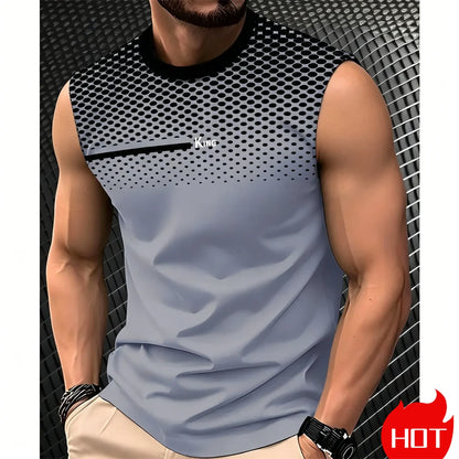 sleeveless T-shirt for man Summer tank tops Fashion Men&