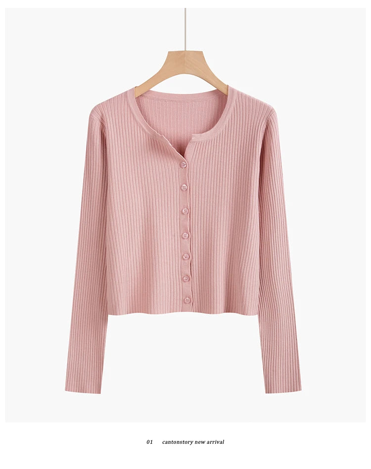 2026 Fashion Women Sweater Female Cardigan Thin Outerwear Short Short Design Sweater Long-sleeve Small Cape Blusa Feminina