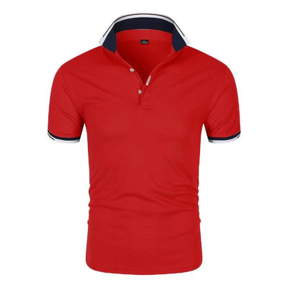 2025 new Polo T shirt for Men White Casual Short Sleeve Golf Polo Shirts Homme New Summer Clothes High Quality Ropa Hombre