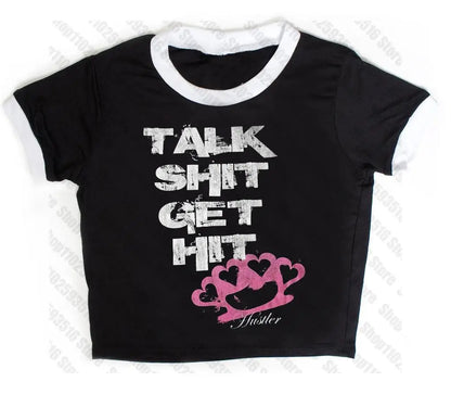 Crop Tops Y2k Vintage Top for Women 90s Vintage Clothes Women&