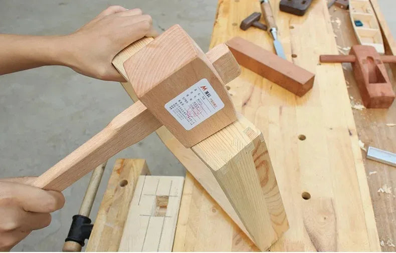 Solid Wood Hammer Professional Carpenter Hammers Multifunction Camping Manual Tool Multi-purpose Woodwork Gavel Hand Tools