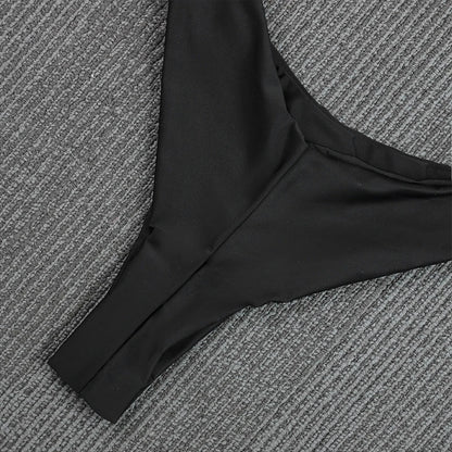Push Up Swimwear Women Swimsuits 2025 Sexy Brazilian Bikini Set Thong Micro Biquini Female Bathing Suit Solid Beachwear