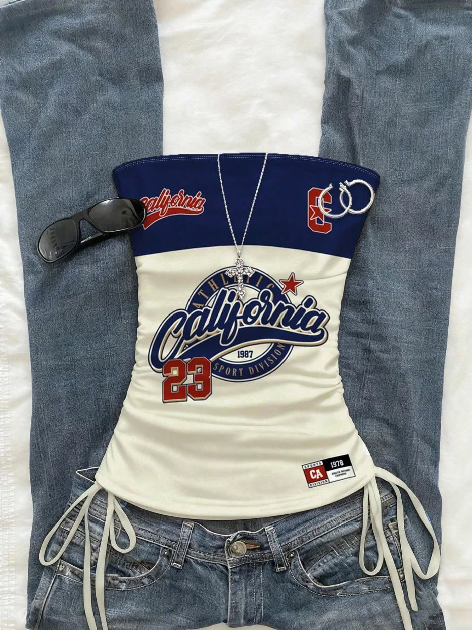 cropped top  ，Women&