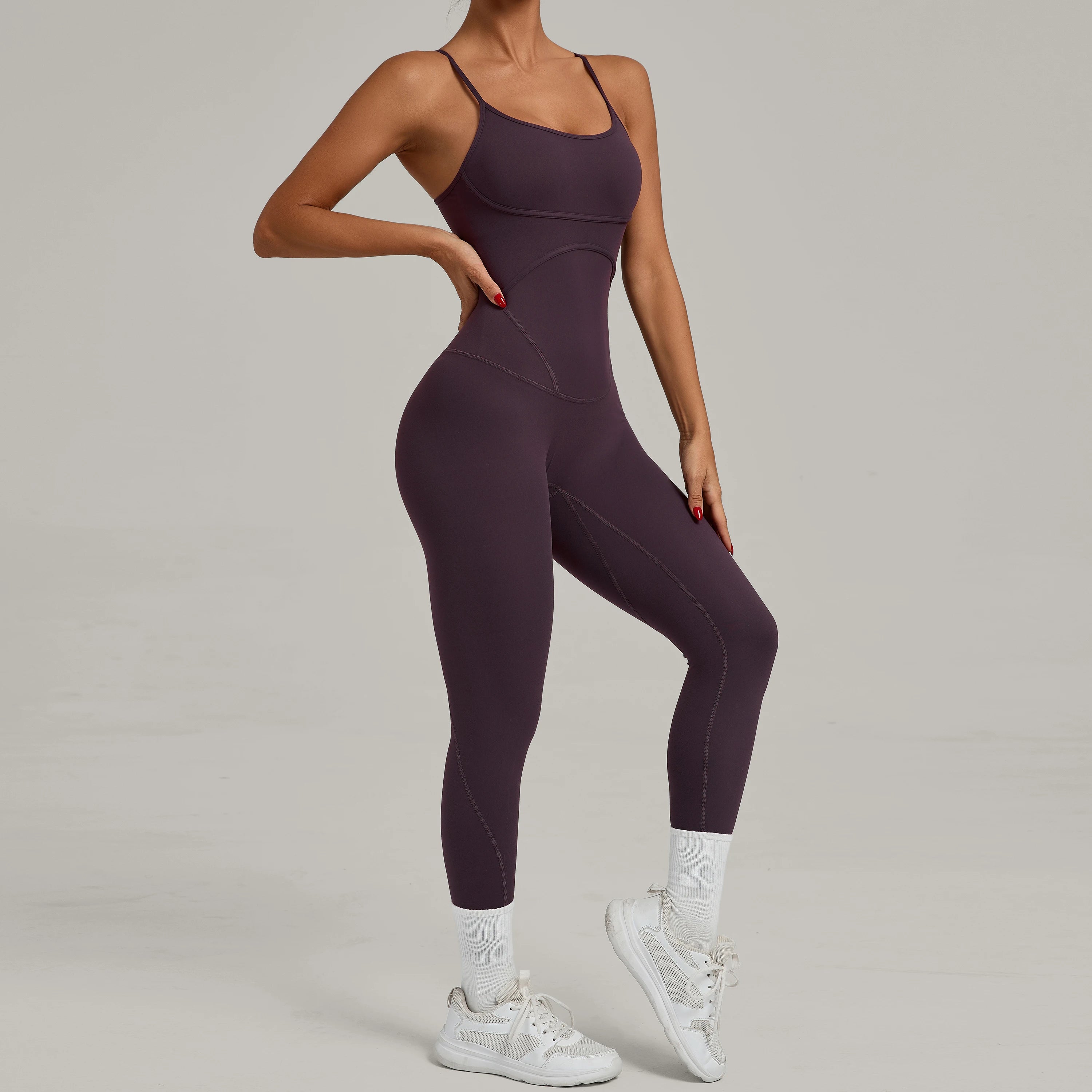Padded One-Piece Yoga Clothes Sportswear Women&