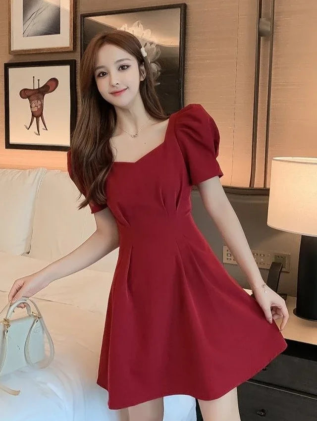 Red Short Dresses for Women 2025 Black Backless Woman Dress Mini Open Back Clothes Xxl Summer Aesthetic Fashion Promotion Sale X