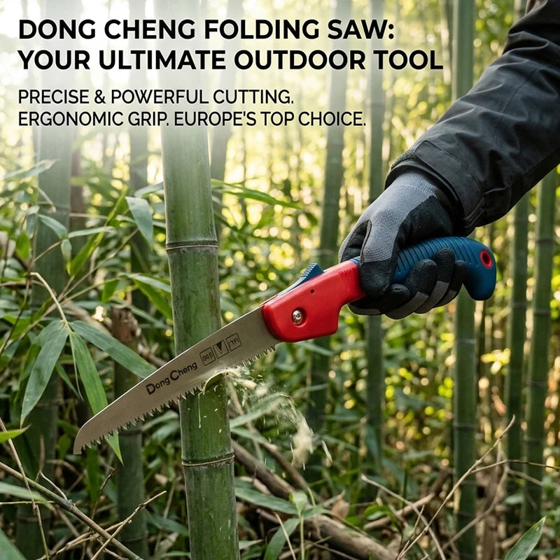 Folding Pruning Saw SK5 Alloy Steel Sharp Blade Portable Compact Garden Hand Tool for Tree Branch Wood Cutting Outdoor Camp