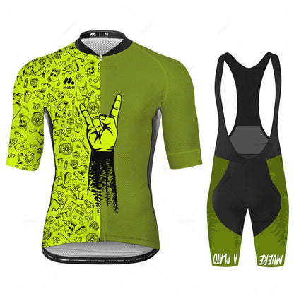 Cycling Jersey Set Team Racing Bike Clothes Summer Mountain Bicycle Clothing Men&