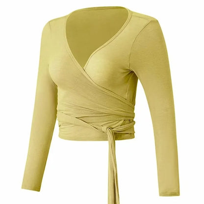 Gym Thin Sexy Strappy Cross Top Breathable Yoga Wear T Clothing Running Cover-up Fitness Wear Long-sleeved Shirts Yoga Pilates