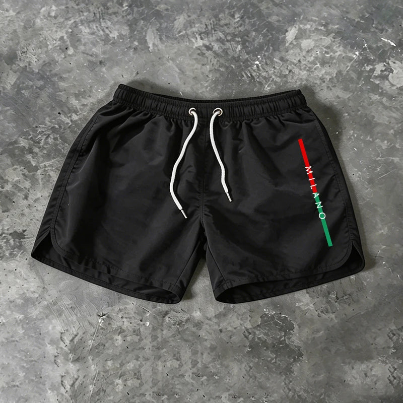 Summer Mens Beach Shorts Casual Quick Dry Surf Man Swimwear Outdoor Jogging Shorts Swimming Fashion Elastic Waist Sports Pants
