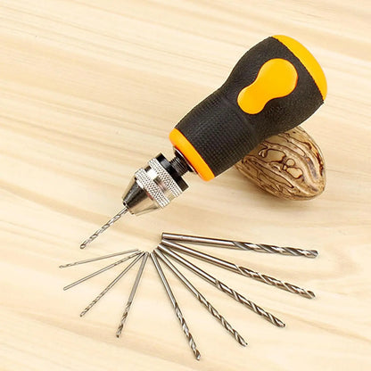 Hand Drill Set Woodworking Drilling Tools Mini Hand Drill Tool Portable Set Non-slip For Hobby DIY Jewelry Hand Essential tools