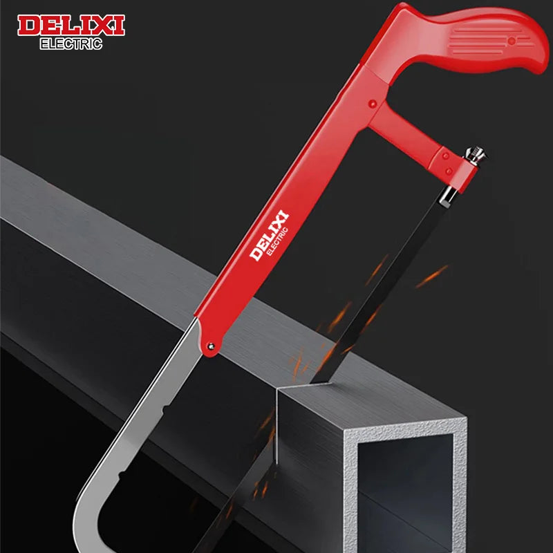 Hacksaw,Adjustable Spacing,Heavy-Duty Handheld Household Saw,Fast Cutting,Manual Tool,for Cutting Metal,Wood,Etc.DELIXI ELECTRIC