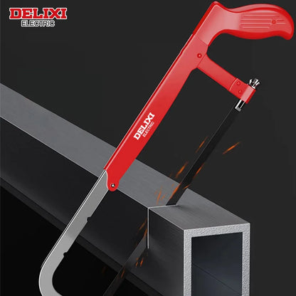 Hacksaw,Adjustable Spacing,Heavy-Duty Handheld Household Saw,Fast Cutting,Manual Tool,for Cutting Metal,Wood,Etc.DELIXI ELECTRIC